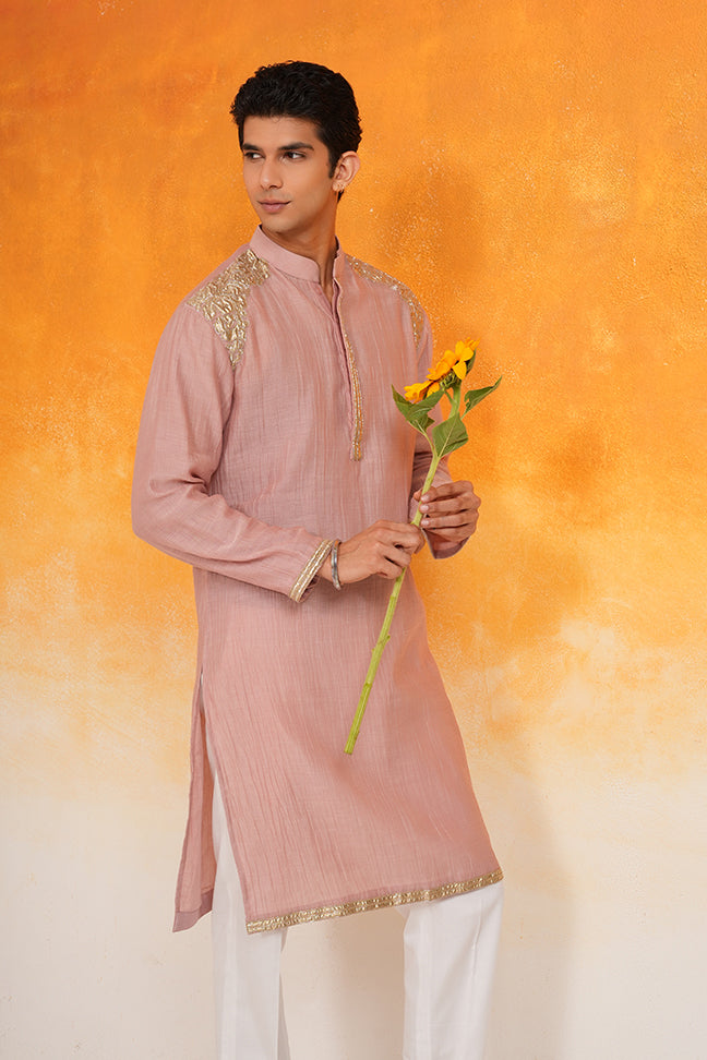 Dust Rose Men's Kurta