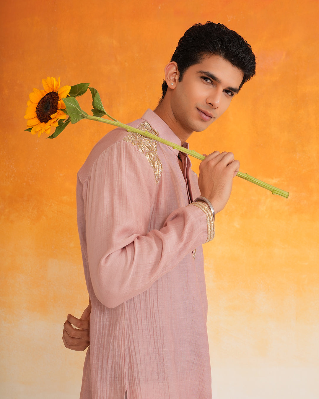 Dust Rose Men's Kurta