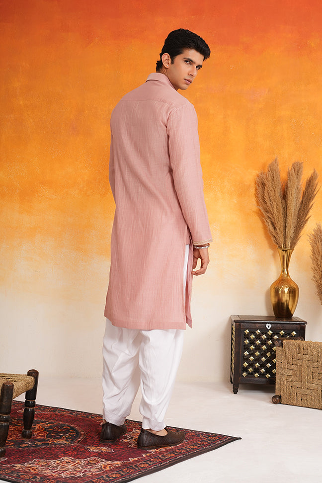 Dust Rose Men's Kurta 2