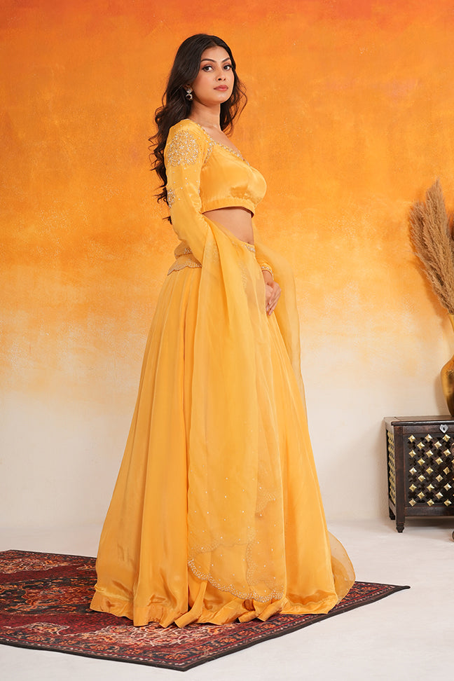 Kesar Lehanga Set
