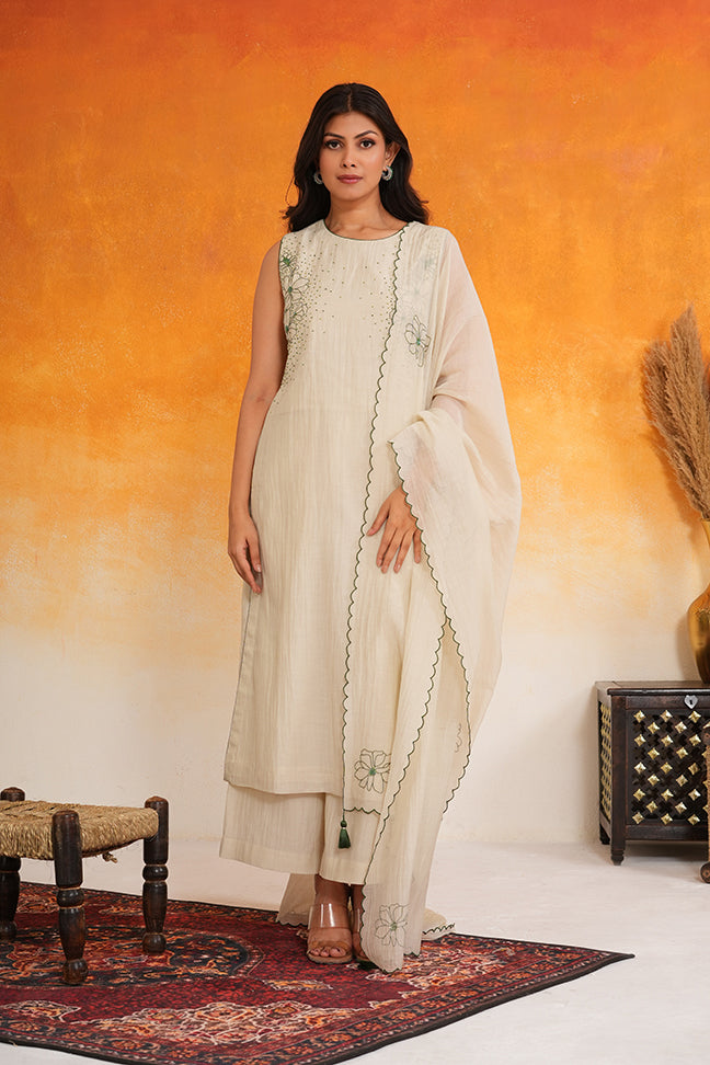 Ivory Sage Suit Set 2