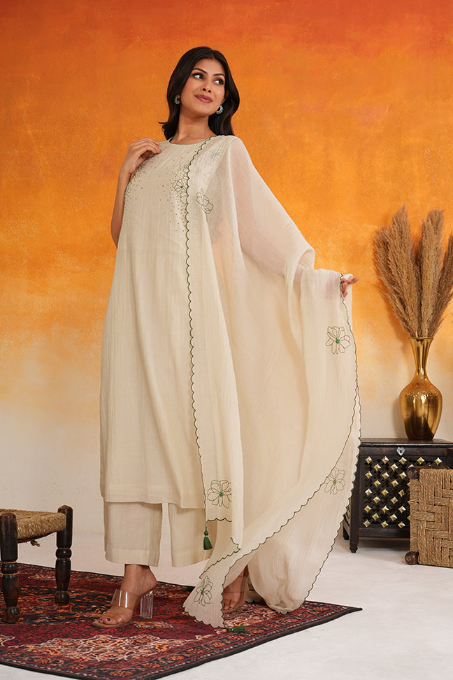 Ivory Sage Suit Set 2