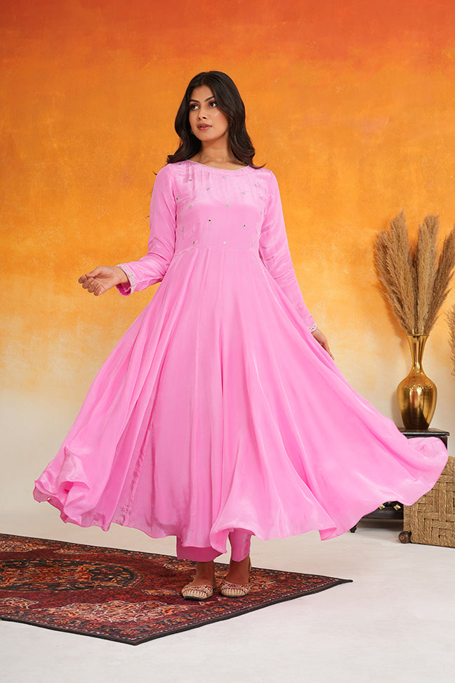 Cotton Candy Anarkali Dupatta