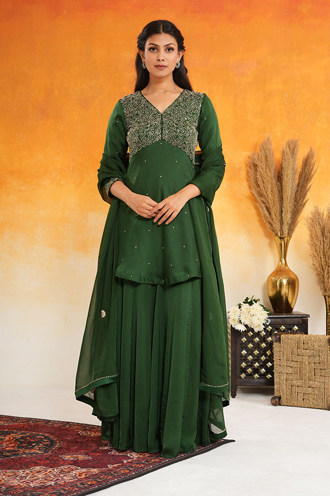Emerald Sharara Set
