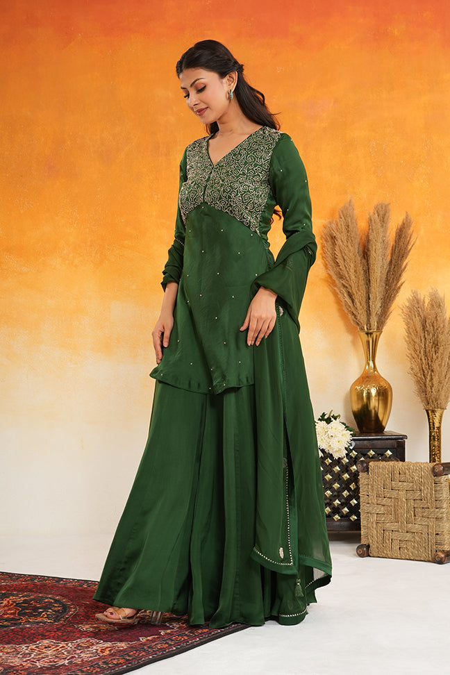 Emerald Sharara Set