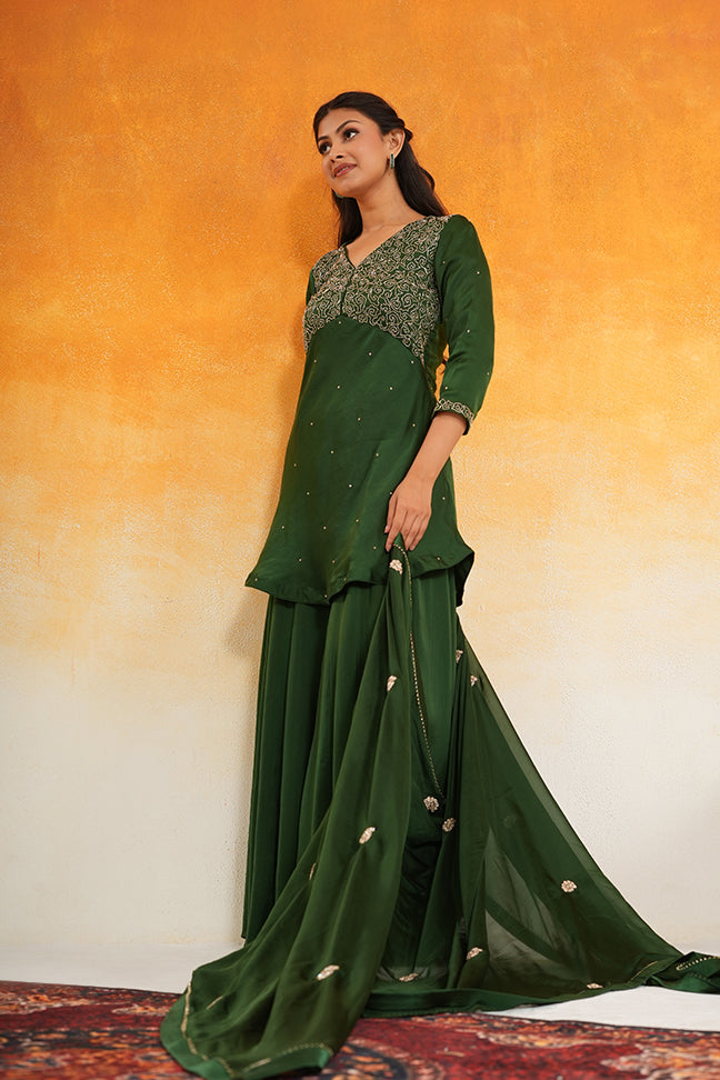 Emerald Sharara Set