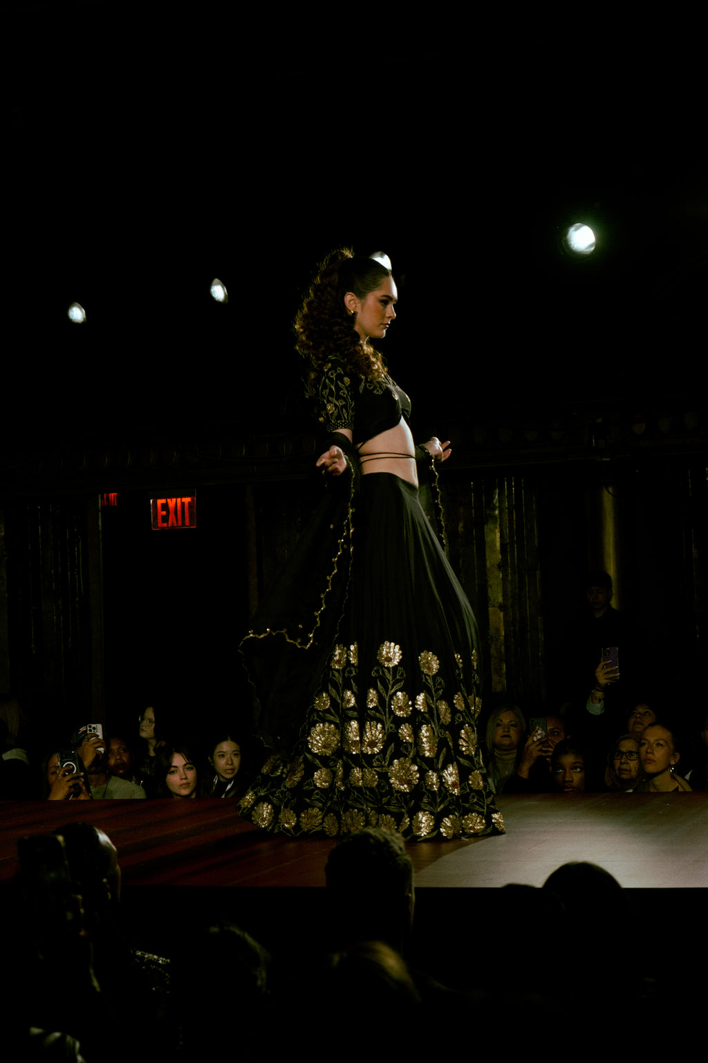 Noir Lehenga